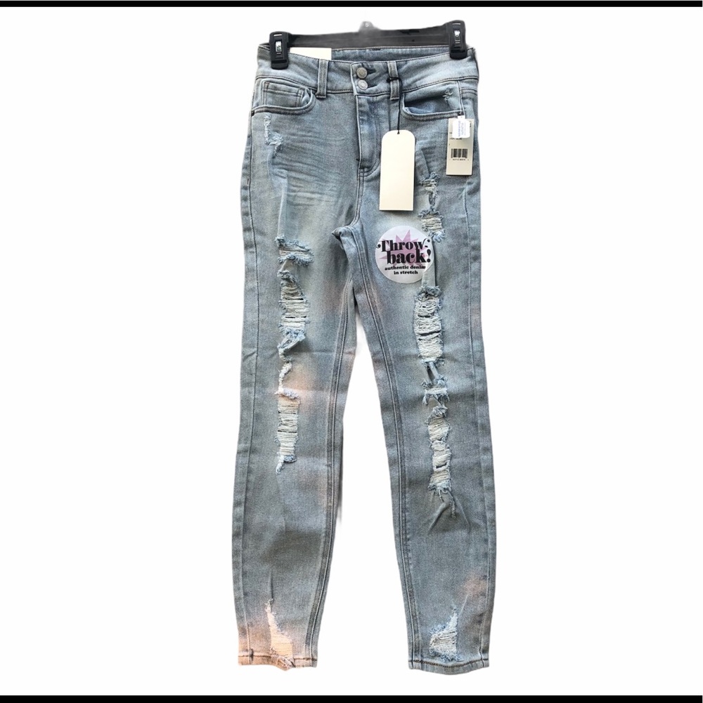 Vanilla Star Junior Distressed High Rise Jeans